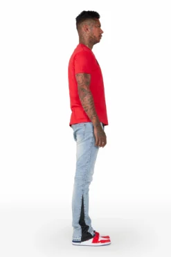 Jakob Blue Stacked Flare Jean -The Fresh Brand Shop 002 89347f7b 1574 47ba 98a3 112916f191fd scaled