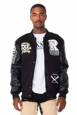 Eisen Black/Black Varsity Jacket -The Fresh Brand Shop 01 25e3337c 2ecb 40b7 9529 f7f61ba50948 scaled