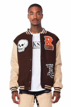 Eisen Beige/Brown Varsity Jacket -The Fresh Brand Shop 01 a65939e4 13d7 4f0e a569 f5eeedb4f14b scaled