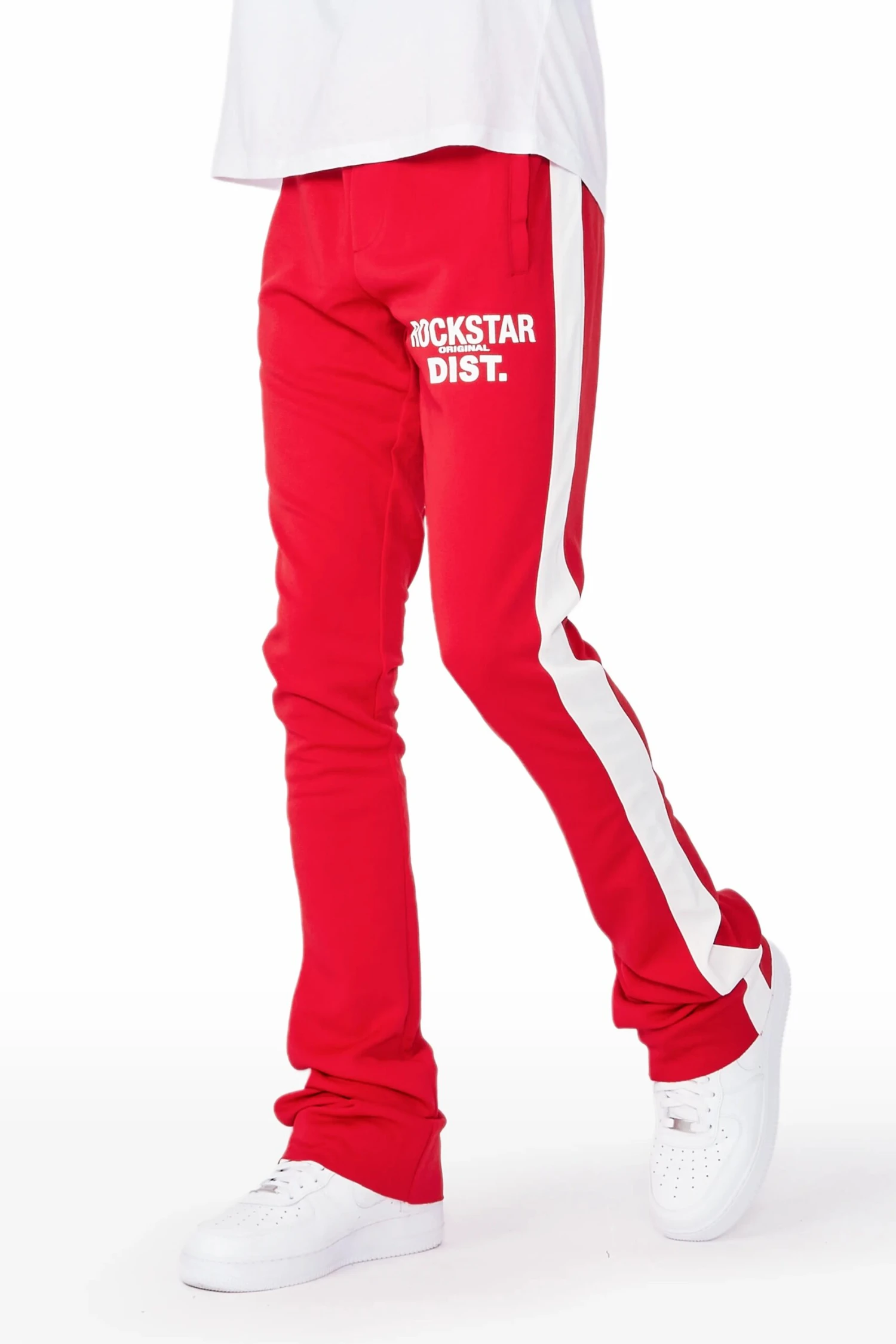 Landry Red Super Stacked Track Pant 1 Landry Red Super Stacked Track Pant
