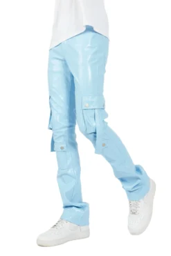 Errol Baby Blue Faux Leather Stacked Cargo Jean 17 Errol Baby Blue Faux Leather Stacked Cargo Jean -The Fresh Brand Shop 02 0d6d754c 1cd4 42d0 bc2f d15e9fe682af scaled