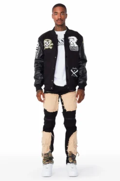 Eisen Black/Black Varsity Jacket -The Fresh Brand Shop 02 8043ff1c 7e4e 41f7 909c f46acf49333d scaled