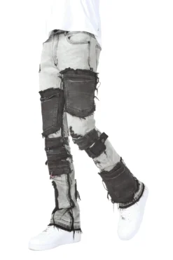 Kurt Grey/Black Patchwork Stacked Flare Jean -The Fresh Brand Shop 03 60e03761 0e80 4d4e a280 a4e5d7ac21d4 scaled