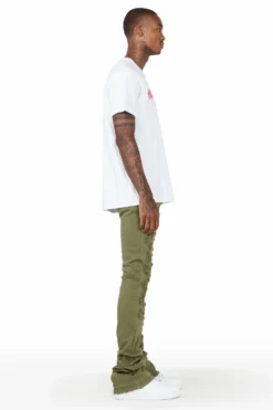 Badal Olive Super Stacked Flare Jean -The Fresh Brand Shop 03 b7a8d044 8d2a 4be2 8fce 284021cb0eb6 scaled