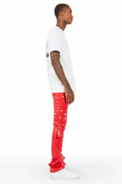 Errol Red Faux Leather Stacked Cargo Jean -The Fresh Brand Shop 03 bd140a1f 416b 45cf 9202 825a7fe0173d scaled