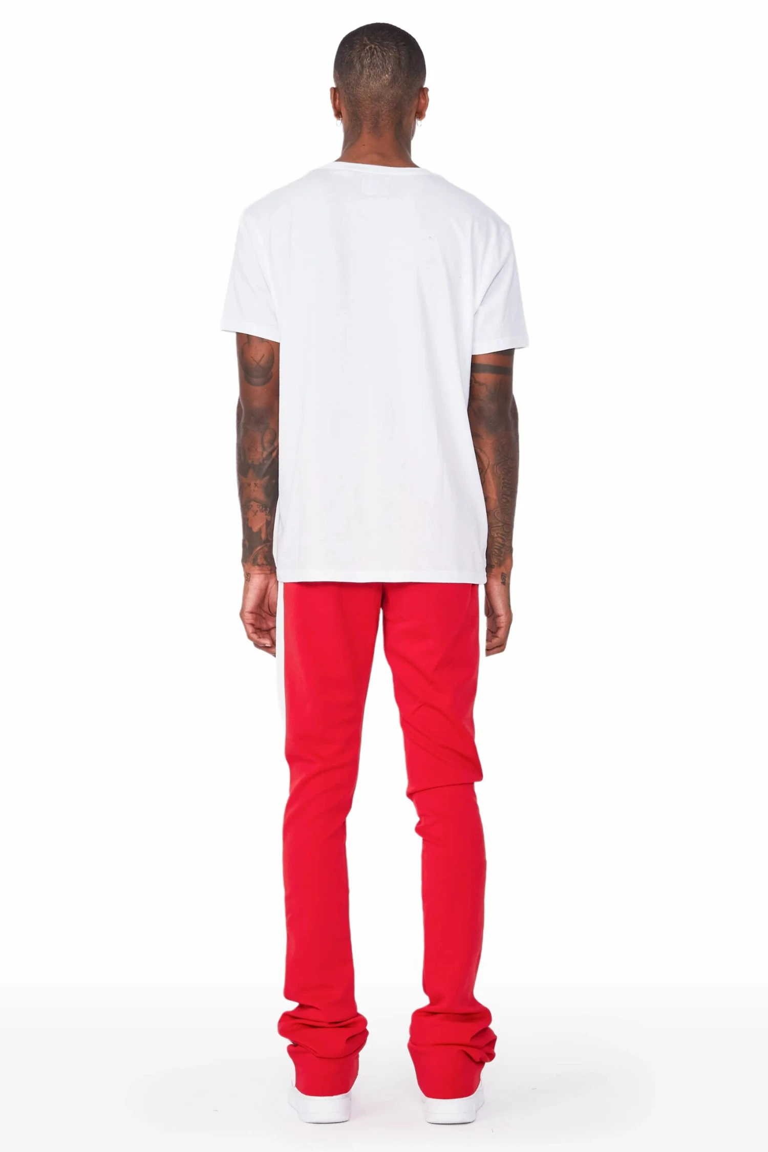 Landry Red Super Stacked Track Pant 5 Landry Red Super Stacked Track Pant - Image 5