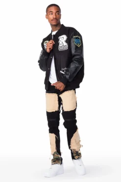 Eisen Black/Black Varsity Jacket -The Fresh Brand Shop 04 ddf52daa 1394 4990 8e3b ef80c10955af scaled