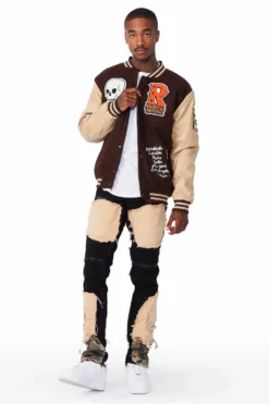 Eisen Beige/Brown Varsity Jacket -The Fresh Brand Shop 05 5ad63ebe 42e4 428e b202 4eea2fc994be scaled