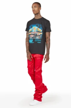 Petrus Red Faux Leather Super Stacked Flare Jean -The Fresh Brand Shop 05 c6421ff3 e04e 48af 86f0 1487016a2f48 scaled