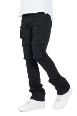 Vance Jet Black Stacked Flare Cargo Jean -The Fresh Brand Shop 06 ca651b9e 3476 45de 98b7 f7351d2e9c6c scaled