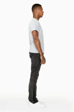 Quavo Black Stacked Flare Jean -The Fresh Brand Shop 17THUR NOV2215605 scaled