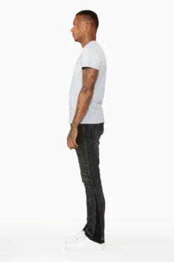 Quavo Black Stacked Flare Jean -The Fresh Brand Shop 17THUR NOV2215609 scaled