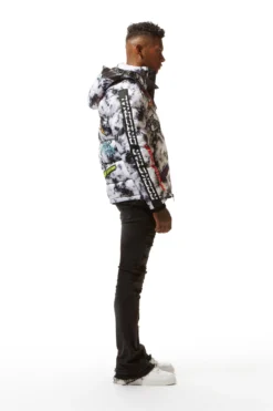 GIOVAN PUFFER JACKET- BLK/WHT -The Fresh Brand Shop 22 MON AUG22 RSOBLKLBL1039 scaled