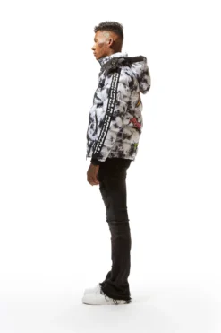 GIOVAN PUFFER JACKET- BLK/WHT -The Fresh Brand Shop 22 MON AUG22 RSOBLKLBL1045 scaled