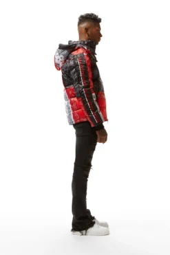 KYRO PUFFER JACKET- RED -The Fresh Brand Shop 22 MON AUG22 RSOBLKLBL1059 scaled