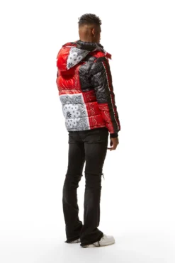 KYRO PUFFER JACKET- RED -The Fresh Brand Shop 22 MON AUG22 RSOBLKLBL1060 scaled