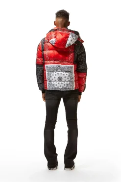 KYRO PUFFER JACKET- RED -The Fresh Brand Shop 22 MON AUG22 RSOBLKLBL1061 scaled