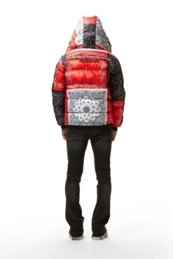 KYRO PUFFER JACKET- RED -The Fresh Brand Shop 22 MON AUG22 RSOBLKLBL1062 scaled
