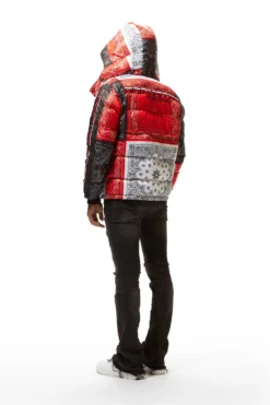 KYRO PUFFER JACKET- RED -The Fresh Brand Shop 22 MON AUG22 RSOBLKLBL1063 scaled