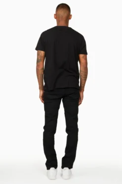 Oscar Black Knee Slit 5 Pocket Jean Straight Fit 23 Oscar Black Knee Slit 5 Pocket Jean Straight Fit -The Fresh Brand Shop 25TUE OCT22 DION9954 scaled