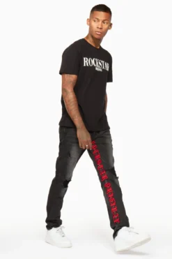 Menace Grey/Red Straight Fit Jean -The Fresh Brand Shop 26MON SEP22 DION4172 scaled