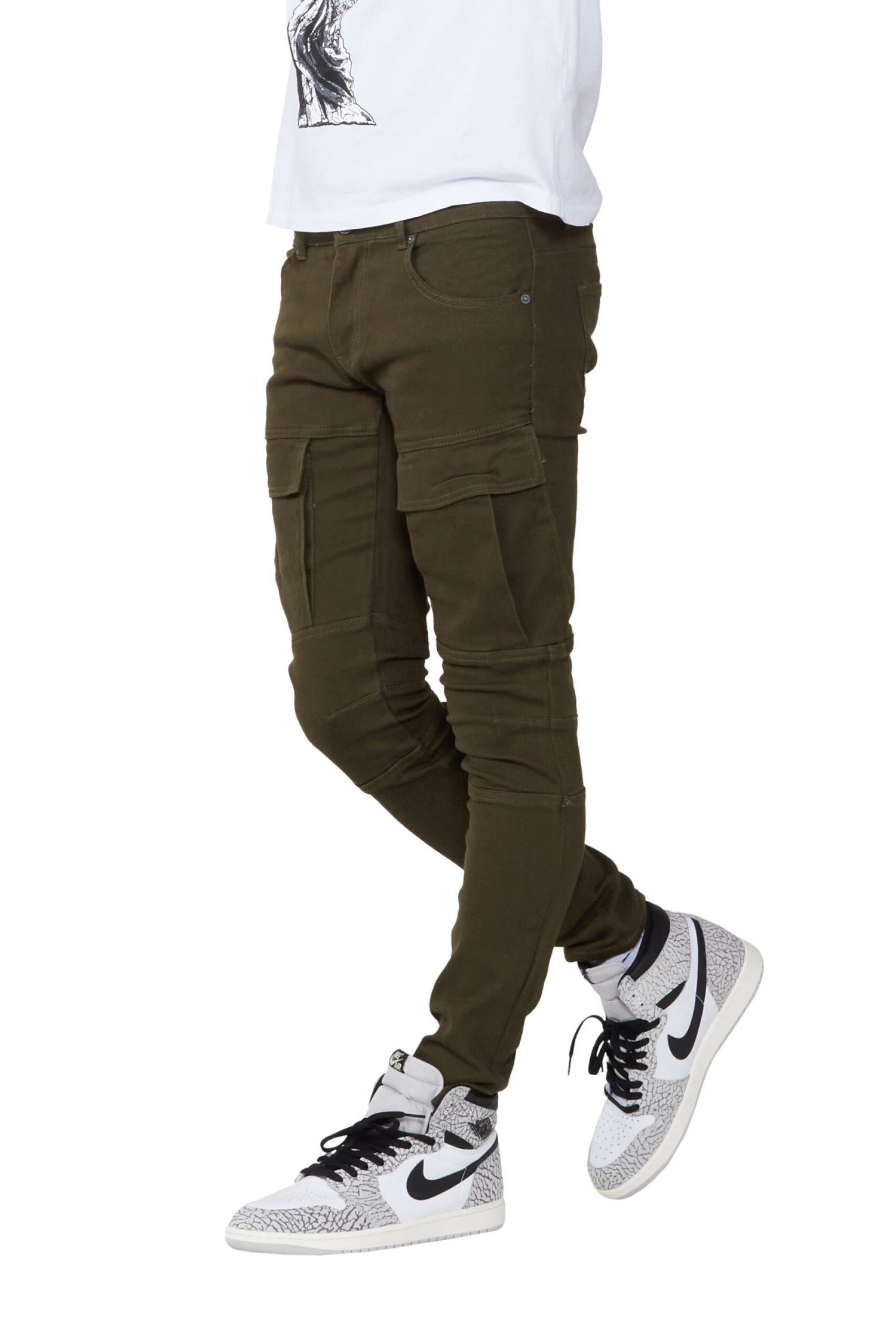 Wesley Olive Cargo Jean 2 Wesley Olive Cargo Jean - Image 2