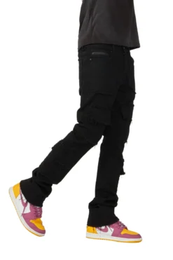 Tyrell Black Stacked Flare Cargo Jean -The Fresh Brand Shop AMZN d22f3755 098e 40b2 990e 2ac44316ce27 scaled