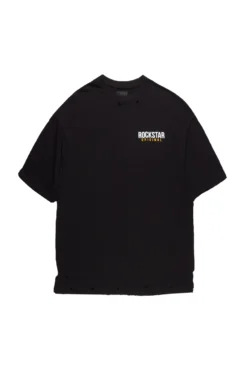 Acton Ultra Black Oversized T-Shirt -The Fresh Brand Shop Acton Ultra Black Oversized T Shirt1 scaled