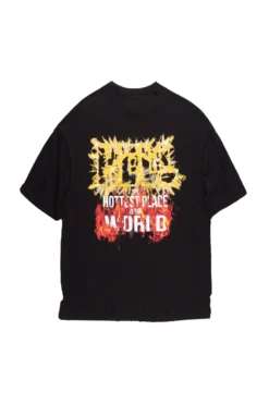 The Fresh Brand Shop 37 Acton Ultra Black Oversized T-Shirt