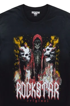 The Fresh Brand Shop -The Fresh Brand Shop Aki Black Graphic T Shirt2 scaled