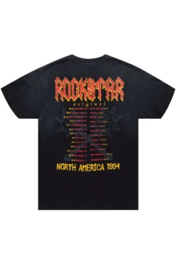 Aki Black Graphic T-Shirt -The Fresh Brand Shop Aki Black Graphic T Shirt3 scaled