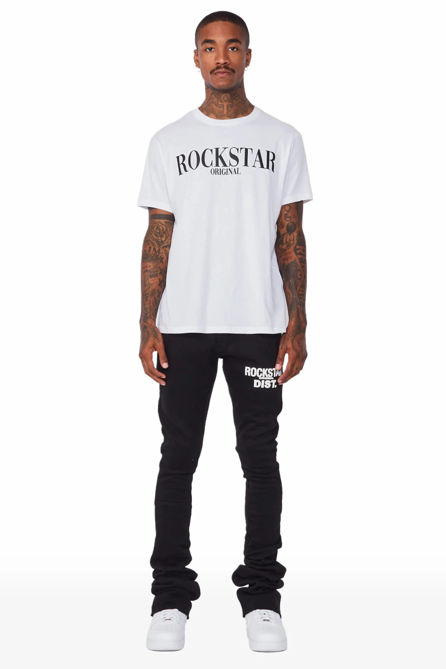 Alpine Black Super Stacked Trackpant 2 Alpine Black Super Stacked Trackpant - Image 2