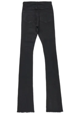 Astor Black Super Stacked Flare Jean -The Fresh Brand Shop AstorBlackSuperStackedFlareJean3