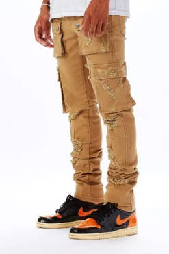Kap Tan Cargo Jean -The Fresh Brand Shop BIRCH CARGO JEAN TAN scaled