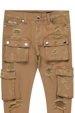 Kap Tan Cargo Jean -The Fresh Brand Shop BIRCH CARGO JEAN TAN2 1 scaled