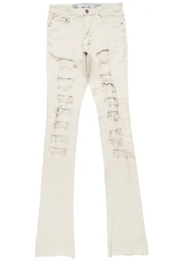 Badal Sand Super Stacked Flare Jean -The Fresh Brand Shop BadalSandSuperStackedFlareJean1