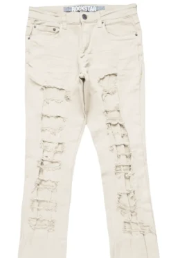 Badal Sand Super Stacked Flare Jean -The Fresh Brand Shop BadalSandSuperStackedFlareJean2