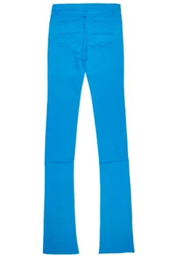 Benett Turquoise Super Stacked Flare Jean -The Fresh Brand Shop Benett Turquoise Super Stacked Jean3 scaled