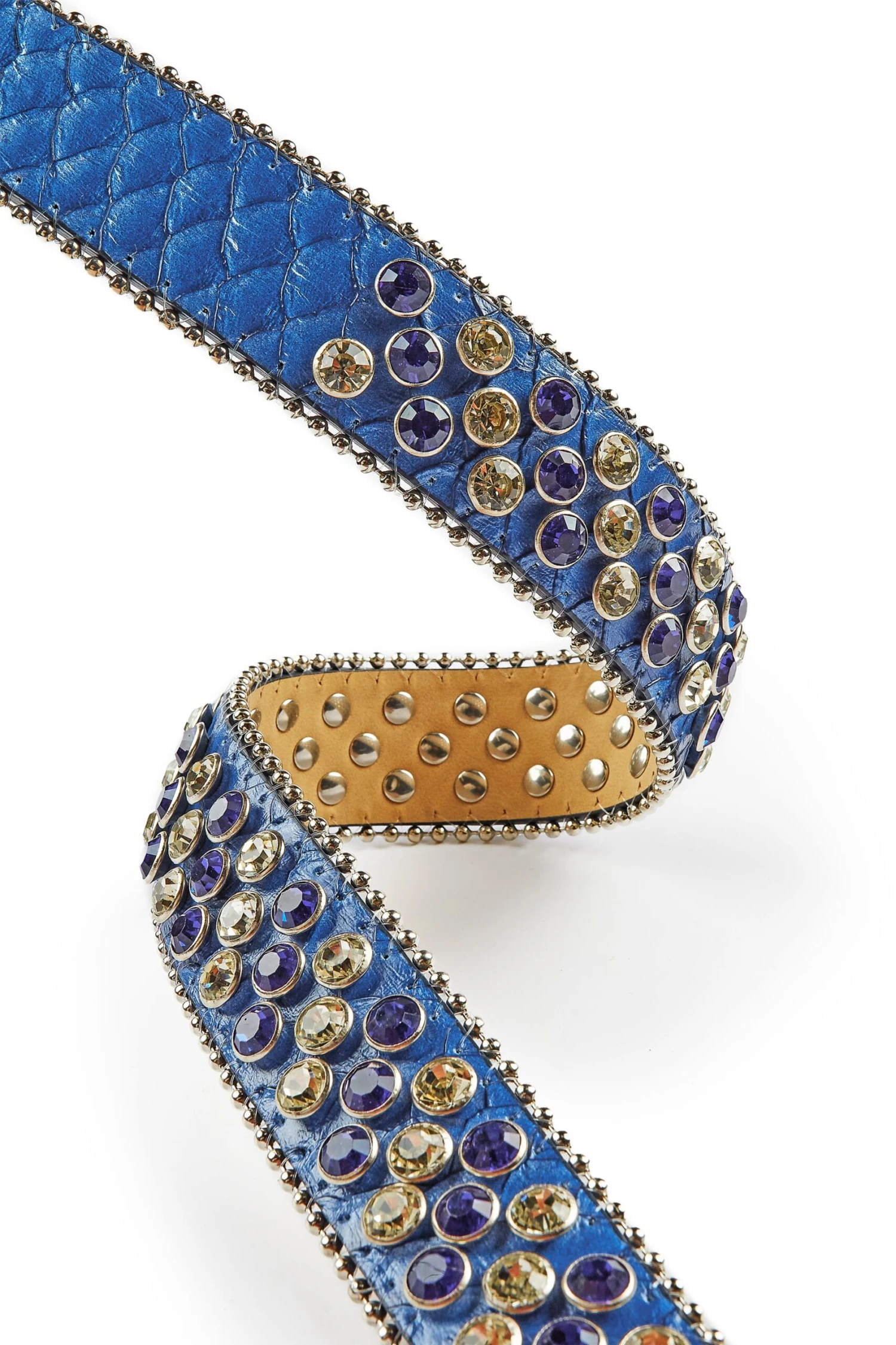 Blaze Rockstar Silver/Blue Logo Belt 2 Blaze Rockstar Silver/Blue Logo Belt - Image 2