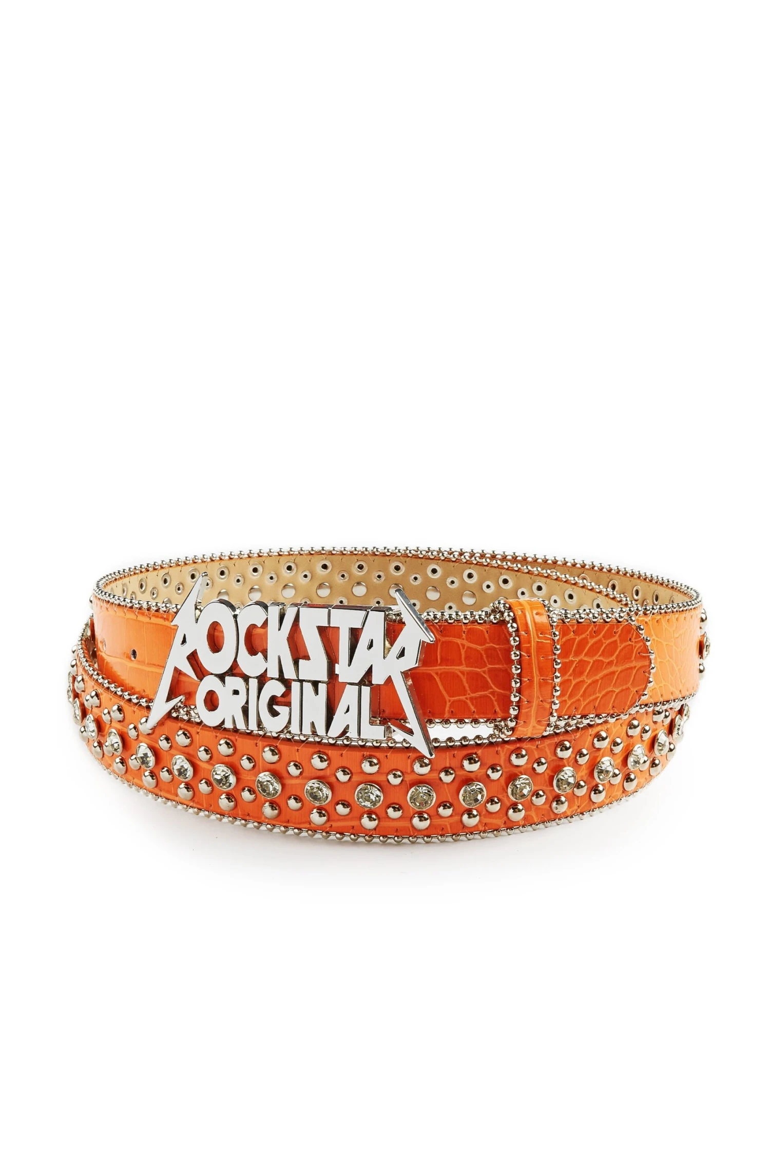 Blaze Rockstar Silver/Orange Logo Belt 1 Blaze Rockstar Silver/Orange Logo Belt