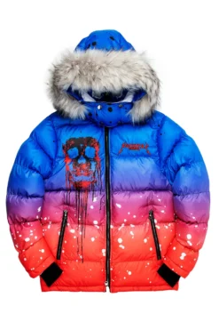 CURRY 2.0 PUFFER JACKET- BLUE/RED -The Fresh Brand Shop CURRY2.0JACKET BLUE RED scaled