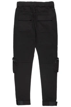 Cain Black Cargo Pants -The Fresh Brand Shop Cain Black Cargo Pants3 scaled