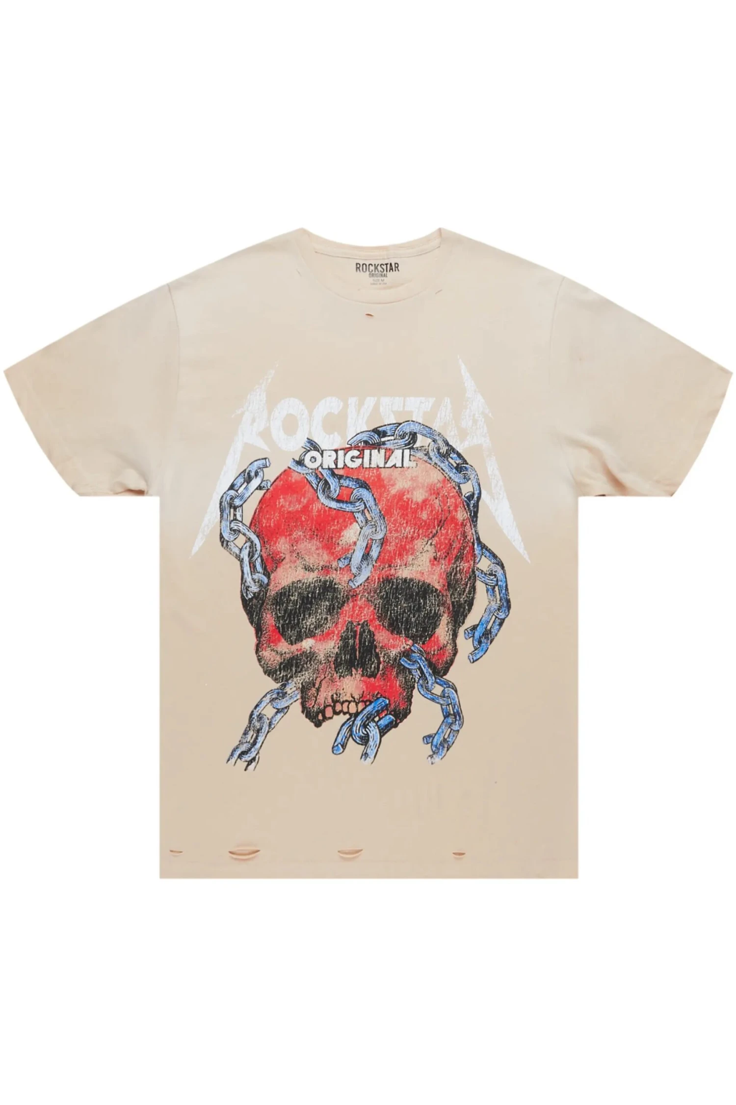 Clester Beige Graphic T-Shirt 1 Clester Beige Graphic T-Shirt