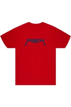 DIOGO PRINTED T-SHIRT- RED/NAVY