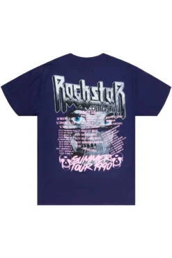 Dastard Navy Graphic T-Shirt