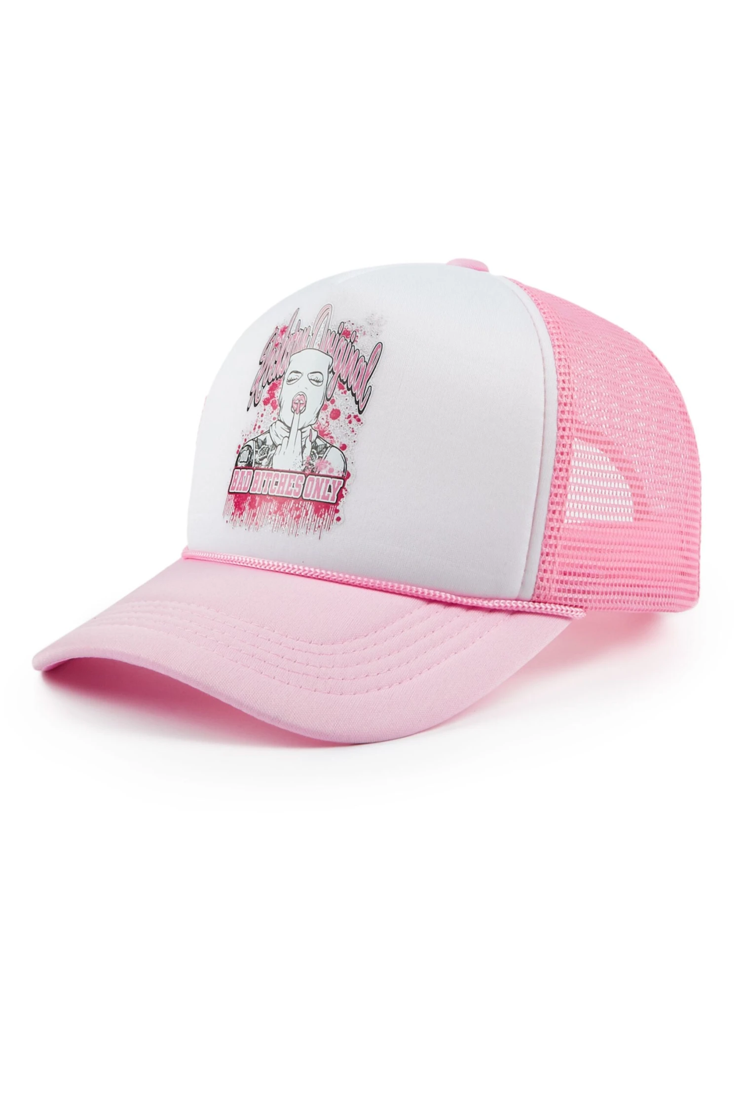 Deesepsha White/Pink Trucker Hat 2 Deesepsha White/Pink Trucker Hat - Image 2