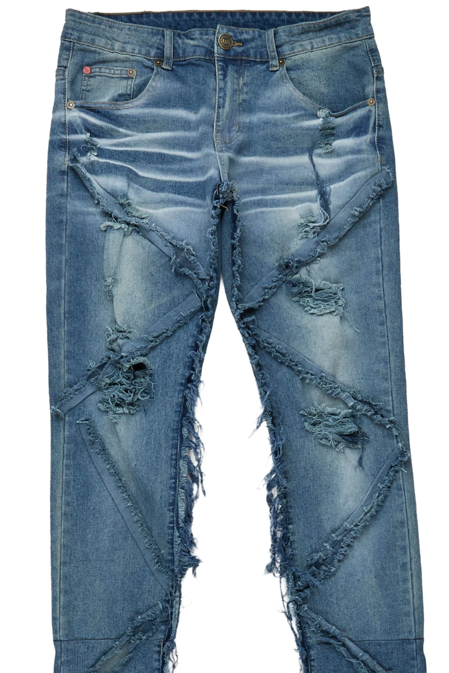 Eben Vintage Blue Super Stacked Flare Jean 3 Eben Vintage Blue Super Stacked Flare Jean - Image 3
