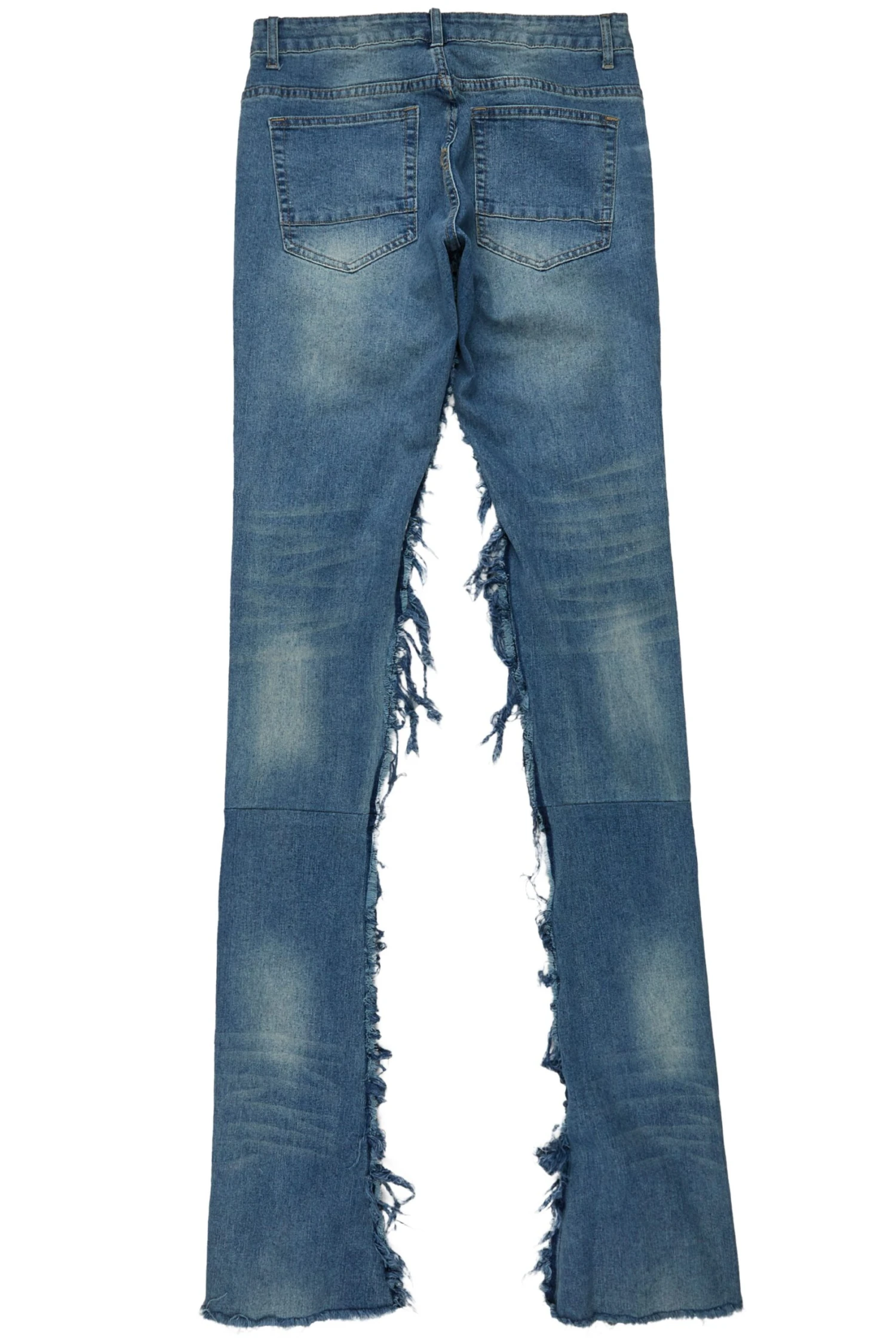 Eben Vintage Blue Super Stacked Flare Jean 4 Eben Vintage Blue Super Stacked Flare Jean - Image 4