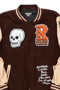 Eisen Beige/Brown Varsity Jacket -The Fresh Brand Shop EisenBeige BrownVarsityJacket2 scaled