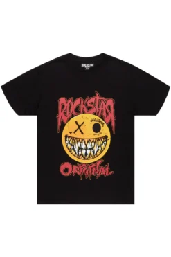 Fraust Black Graphic T-Shirt